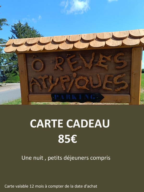 Carte Cadeau 85 €